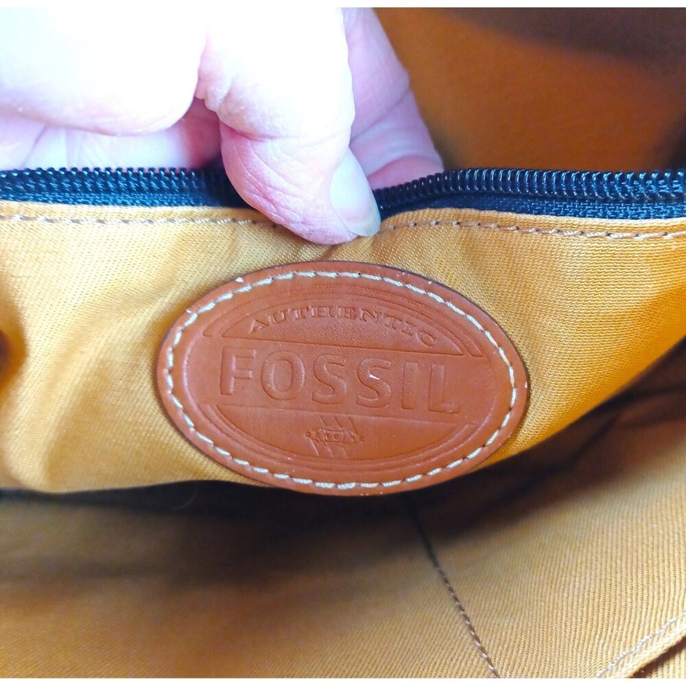 Fossil Crossbody Bag East West Satchel Purse - Picture 4 of 16